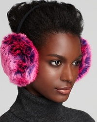 Turn up the volume with kate spade new york's plush faux fur earmuffs-in electric pink and purple, or neutral black, white and gray. Turn up the volume with kate spade new york's plush faux fur earmuffs-in electric pink and purple, or neutral black, white and gray.