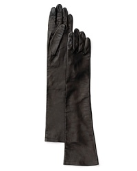 In an elegant 12-button length, these cashmere-lined leather Labonia gloves are pure luxury. In an elegant 12-button length, these cashmere-lined leather Labonia gloves are pure luxury.