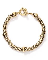 Lauren Ralph Lauren's shining woven chain bracelet is sure to a beloved go-to accent. Lauren Ralph Lauren's shining woven chain bracelet is sure to a beloved go-to accent.