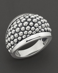From the Lagos Caviar collection, a chic cluster of sterling silver orbs nestled in a stunning domed ring. Designed by Lagos. From the Lagos Caviar collection, a chic cluster of sterling silver orbs nestled in a stunning domed ring. Designed by Lagos.
