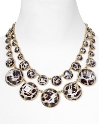 Hit the spot with this double strand necklace from kate spade new york. Crafted of 12-karat gold and leopard-print beads, it instantly hints at your wild side. Hit the spot with this double strand necklace from kate spade new york. Crafted of 12-karat gold and leopard-print beads, it instantly hints at your wild side.