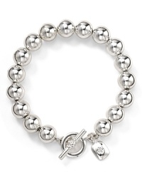 Shine in Lauren Ralph Lauren's gleaming silver bead bracelet. Shine in Lauren Ralph Lauren's gleaming silver bead bracelet.