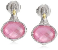 Judith Ripka Contempo Oval Stone Pink Earrings Judith Ripka Contempo Oval Stone Pink Earrings