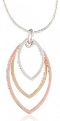 Nine West Mix It Up Tri-Tone Layered Open Link Pendant Necklace, 18 Nine West Mix It Up Tri-Tone Layered Open Link Pendant Necklace, 18