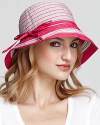 Aqua Ribbon Cloche with Multi Stripes Aqua Ribbon Cloche with Multi Stripes
