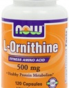 NOW Foods L-ornithine, 120 Capsules / 500mg