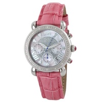 JBW Women's JB-6210L-E Victory Pink Pearl Stainless Steel Pink Leather Diamond Watch JBW Women's JB-6210L-E Victory Pink Pearl Stainless Steel Pink Leather Diamond Watch