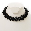 Black Acrylic Beaded Flex Choker Adult