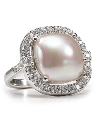 Majorica's striking pearl cocktail ring is a modern way to way wear pearls, sure to add a luminous touch to every look. Majorica's striking pearl cocktail ring is a modern way to way wear pearls, sure to add a luminous touch to every look.