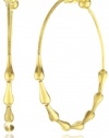 GURHAN Spring Gold Drop High Karat Gold Hoop Earrings
