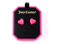 Juicy Couture Dreaming in Color Puffed Heart Stud Earrings Pink Juicy Couture Dreaming in Color Puffed Heart Stud Earrings Pink