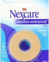 Nexcare Absolute Waterproof First Aid Tape, 1-Inch x 5-Yard Roll (Pack of 6)