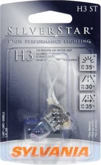 Sylvania H3 ST SilverStar High Performance Halogen Fog Lamp, (Pack of 1) Sylvania H3 ST SilverStar High Performance Halogen Fog Lamp, (Pack of 1)