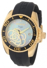Invicta Women's 0489 Angel Collection Cubic Zirconia Accented Polyurethane Watch Invicta Women's 0489 Angel Collection Cubic Zirconia Accented Polyurethane Watch