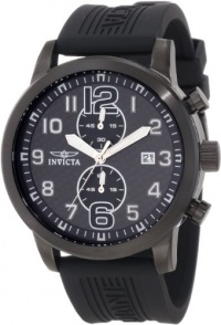 Invicta Men's 11245 Specialty Black Chronograph Carbon Fiber Dial Black Polyurethane Watch Invicta Men's 11245 Specialty Black Chronograph Carbon Fiber Dial Black Polyurethane Watch
