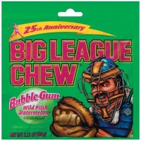 Big League Chew, Wild Pitch Watermelon Bubble Gum, 2.12-Ounce Pouches (Pack of 12) Big League Chew, Wild Pitch Watermelon Bubble Gum, 2.12-Ounce Pouches (Pack of 12)