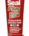 Dap 18546 Kwik Seal Plus Kitchen and Bath All-Purpose Adhesive Caulk Clear, 5.5-Ounce