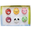 Home Button Sticker for iphone/ipad/itouch, Smile, 6 Stickers