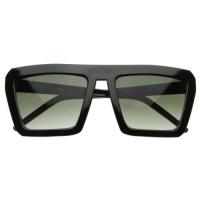 Geometric Bold Flat Top Retro Celebrity Inspired Super Square Sunglasses Geometric Bold Flat Top Retro Celebrity Inspired Super Square Sunglasses