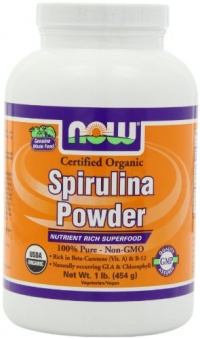 Now Foods, ORGANIC SPIRULINA POWDER, 1LB Now Foods, ORGANIC SPIRULINA POWDER, 1LB