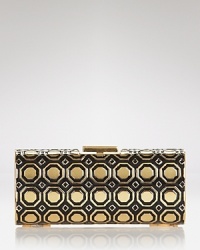 The definitive evening statement piece, this clean-lined BCBGMAXAZRIA clutch is particularly party-ready. The definitive evening statement piece, this clean-lined BCBGMAXAZRIA clutch is particularly party-ready.