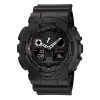 G Shock Combination Miltary Watch-Matte Black model number is GA-100-1A1