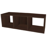 Way Basics zBoard Eco 3 Cubby Storage Bench Stackable, Espresso Wood Grain Way Basics zBoard Eco 3 Cubby Storage Bench Stackable, Espresso Wood Grain