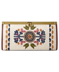Add a casual cool downtown feel to any ensemble with an embroidered clutch from Fossil. Intricate detailing and an earthy color palette give this boho-chic design envy-worthy style. Add a casual cool downtown feel to any ensemble with an embroidered clutch from Fossil. Intricate detailing and an earthy color palette give this boho-chic design envy-worthy style.