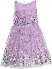 Ruby Rox Kids Girls 7-16 Sequin Illusion Dress, Lavander/Silver, 10 Ruby Rox Kids Girls 7-16 Sequin Illusion Dress, Lavander/Silver, 10