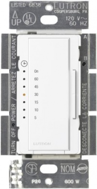 Lutron MA-T51-WH Maestro Countdown Timer, White Lutron MA-T51-WH Maestro Countdown Timer, White