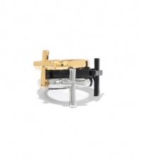 G by GUESS Men's Triple Cross Ring Set, MULTI G by GUESS Men's Triple Cross Ring Set, MULTI