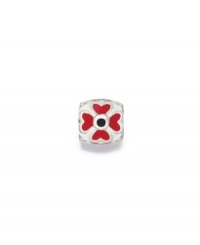 A whimsical red flower bead in sterling silver and enamel is a lovely addition to your personalized charm collection. Donatella is a playful collection of charm bracelets and necklaces that can be personalized to suit your style! Available exclusively at Macy's. A whimsical red flower bead in sterling silver and enamel is a lovely addition to your personalized charm collection. Donatella is a playful collection of charm bracelets and necklaces that can be personalized to suit your style! Available exclusively at Macy's.