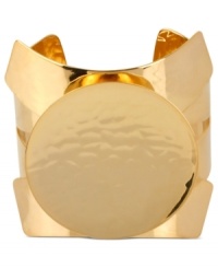 Abstract elegance. Robert Lee Morris takes a cuff bracelet crafted from gold-tone mixed metal and shapes it to your liking-and others, too. Approximate diameter: 2-3/8 inches. Abstract elegance. Robert Lee Morris takes a cuff bracelet crafted from gold-tone mixed metal and shapes it to your liking-and others, too. Approximate diameter: 2-3/8 inches.