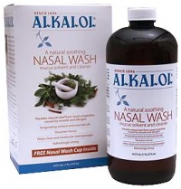 Alkalol - A Natural Soothing Nasal Wash, Mucus Solvent and Cleaner Kit - with Cup, 16-oz. Alkalol - A Natural Soothing Nasal Wash, Mucus Solvent and Cleaner Kit - with Cup, 16-oz.
