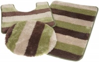 Popular Bath Reflection Sage 3-Piece Rug Set Popular Bath Reflection Sage 3-Piece Rug Set