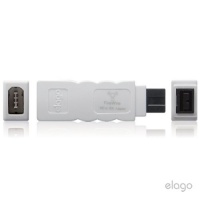elago FireWire 400 to 800 Adapter for Mac Pro, MacBook Pro, Mac Mini, iMac and all other Computers - White elago FireWire 400 to 800 Adapter for Mac Pro, MacBook Pro, Mac Mini, iMac and all other Computers - White