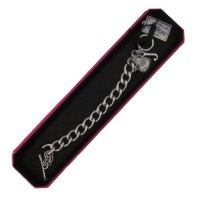 New Authentic Juicy Couture Pave Crystal Heart Open Link Starter Bracelet Silver New Authentic Juicy Couture Pave Crystal Heart Open Link Starter Bracelet Silver