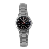 Seiko Women's SYME43 Seiko 5 Automatic Black Dial Stainless Steel Watch Seiko Women's SYME43 Seiko 5 Automatic Black Dial Stainless Steel Watch