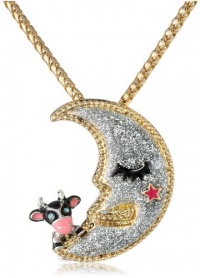 Betsey Johnson Classic Boost Moon Pendant Necklace, 19 Betsey Johnson Classic Boost Moon Pendant Necklace, 19