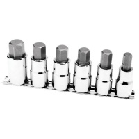 Performance Tool w38886 6 Piece 1/2 Drive Large Hex Bit Socket Set 3/8, 1/2 , 9/16, 12mm, 14mm, 17mm Performance Tool w38886 6 Piece 1/2 Drive Large Hex Bit Socket Set 3/8, 1/2 , 9/16, 12mm, 14mm, 17mm