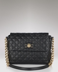 Master both uptown chic and downtown cool with this quilted leather shoulder bag from Marc Jacobs. Master both uptown chic and downtown cool with this quilted leather shoulder bag from Marc Jacobs.