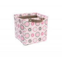 Dwellstudio Storage Bin, Zinnia Rose, Small Dwellstudio Storage Bin, Zinnia Rose, Small