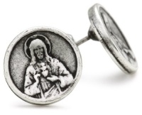 Low Luv by Erin Wasson Saint Coin Silver Stud Earrings Low Luv by Erin Wasson Saint Coin Silver Stud Earrings