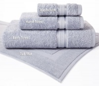 Cotton Craft - Ultra Soft Oversized Bath Towel 30x54, Serene Blue - Pure Luxury 650 gram Cotton with Rayon band - Each item sold separately, this is not a set Cotton Craft - Ultra Soft Oversized Bath Towel 30x54, Serene Blue - Pure Luxury 650 gram Cotton with Rayon band - Each item sold separately, this is not a set