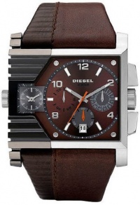 Diesel Men's DZ4186 Brown Calf Skin Quartz Watch with Brown Dial Diesel Men's DZ4186 Brown Calf Skin Quartz Watch with Brown Dial