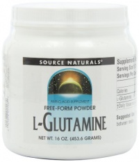 Source Naturals L-Glutamine Powder, 16 Ounce Source Naturals L-Glutamine Powder, 16 Ounce