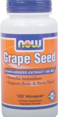 NOW Foods Grape Seed Anti 100mg, 100 Vcaps NOW Foods Grape Seed Anti 100mg, 100 Vcaps