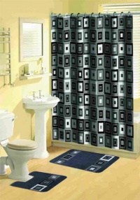 Home Dynamix 316-450 Bath Boutique Poly-Acrylic 15-Piece Bathroom Set, Black Home Dynamix 316-450 Bath Boutique Poly-Acrylic 15-Piece Bathroom Set, Black