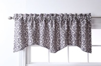 Stylemaster Twill and Birch Bryce Chenille Scalloped Valance with Cording, 55 by 17-Inch, Pewter Stylemaster Twill and Birch Bryce Chenille Scalloped Valance with Cording, 55 by 17-Inch, Pewter