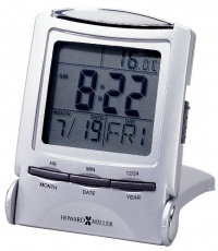 Howard Miller 645358 Distant Time Traveler Alarm Clock, 2-1/4in, Silver, 1 AAA (incl) Howard Miller 645358 Distant Time Traveler Alarm Clock, 2-1/4in, Silver, 1 AAA (incl)